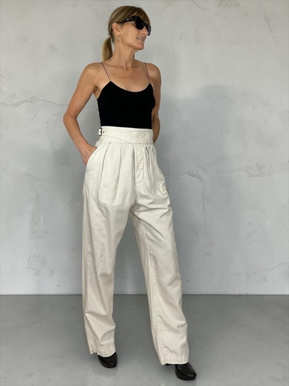 Banana Republic Heritage Collection Explorer Pants 4 Cream Cargo High Rise